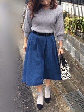 「スプリングSENSEOFPLACE」｜あっきーなさん（レディース・156cm）の春コーディネート