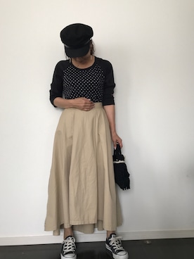 「マリン」｜「アイテム（ラッピングキット）」を使った、あっきーなさん（レディース・156cm）の夏コーディネート