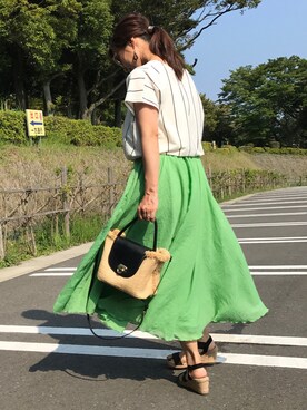 あっきーなさん（レディース・156cm）の夏コーディネート