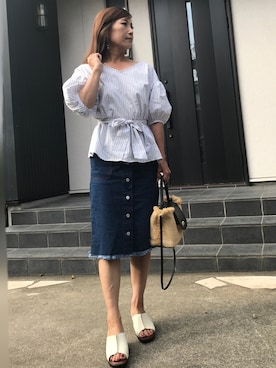 あっきーなさん(レディース・156cm)の夏コーディネート