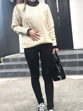 「PLAIN CLOTHING（プレーンクロージング）の【SALE!!】【ZOZOTOWN人気ランキング 1位獲得】シーズンレス2WAYフラップハンドバッグ/ショルダーバッグ（ショルダーバッグ）」を使った、あっきーなさん（レディース・156cm）の冬コーディネート