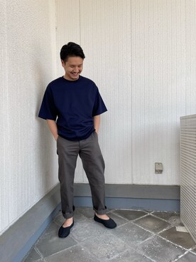 「La Manual Alpargatera（マヌアル・アルパルガテラ）のアイテム」を使った、よねさん（メンズ・172cm）の春コーディネート