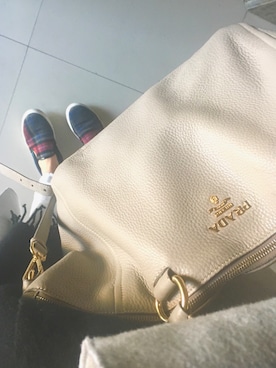 「BEAMS（ビームス）のアイテム（モカシン/デッキシューズ）」を使った、yanさん（レディース・162cm）の冬コーディネート