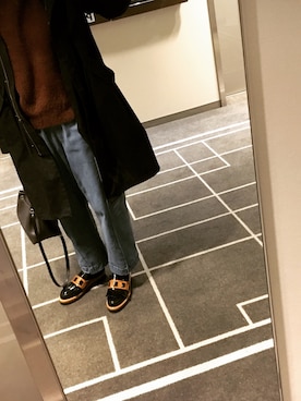 「united arrows」｜「アイテム（その他シューズ）」を使った、yanさん（レディース・162cm）の秋コーディネート