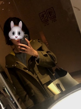 「CELINE」｜「アイテム（その他アウター）」を使った、yanさん（レディース・162cm）の冬コーディネート