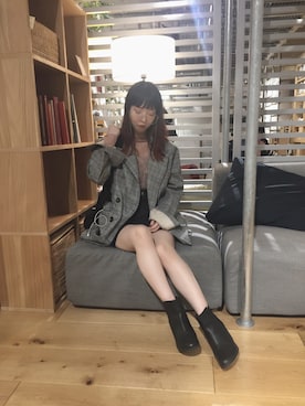 「ANDERSSON BELL（アンダースンベル）のアイテム（ジャケット/アウター）」を使った、⚛uca⚛さん（レディース・153cm）の秋コーディネート