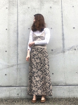 「レイヤードstyle」｜「アイテム（キャミソール）」を使った、nodokaさん（レディース・159cm）の春コーディネート