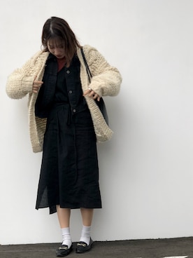 「SOMETHING（サムシング）のアイテム（ジャケット/アウター）」を使った、nodokaさん（レディース・159cm）の春コーディネート
