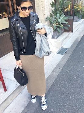 ATTSUさん（レディース・163cm）の冬コーディネート