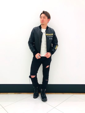 Ｋ長袖愛好会さん（メンズ・170cm）の冬コーディネート