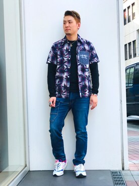 Ｋ長袖愛好会さん（メンズ・170cm）の春コーディネート