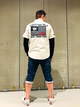 Ｋ長袖愛好会さん（メンズ・170cm）の夏コーディネート