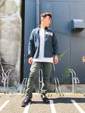 Ｋ長袖愛好会さん（メンズ・170cm）の夏コーディネート