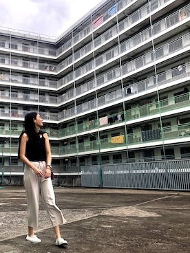 「MONKI（モンキ）のアイテム（キャミソール）」を使った、hayleyyyさん（レディース・173cm）の夏コーディネート