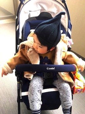 「kids」｜「アイテム（ムートンコート）」を使った、88sota88さん（キッズ・80cm）の冬コーディネート