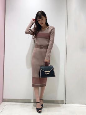 「LIPSERVICE（リップサービス）のアイテム（アクセサリー）」を使った、suzuさん（レディース・163cm）の冬コーディネート