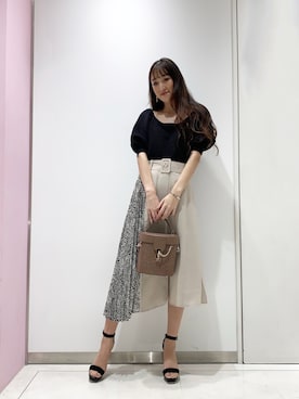 「LIPSERVICE（リップサービス）のアイテム」を使った、suzuさん（レディース・163cm）の春コーディネート