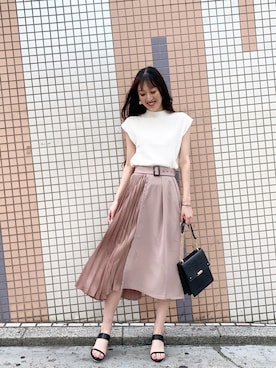 「LIPSERVICE（リップサービス）のアイテム」を使った、suzuさん（レディース・163cm）の春コーディネート