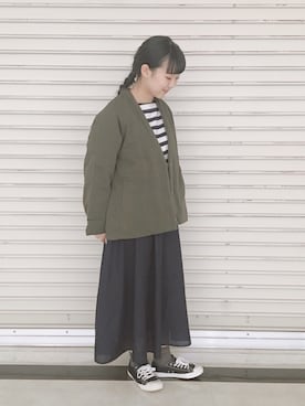 「TSUHARU by Samansa Mos2（ツハルバイサマンサモスモス）のアイテム（その他アウター）」を使った、コタニさん（レディース・158cm）の冬コーディネート
