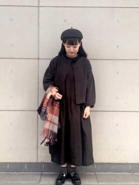 「TSUHARU by Samansa Mos2（ツハルバイサマンサモスモス）のアイテム（帽子）」を使った、コタニさん（レディース・158cm）の秋コーディネート