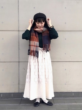 「TSUHARU by Samansa Mos2（ツハルバイサマンサモスモス）のアイテム（帽子）」を使った、コタニさん（レディース・158cm）の秋コーディネート