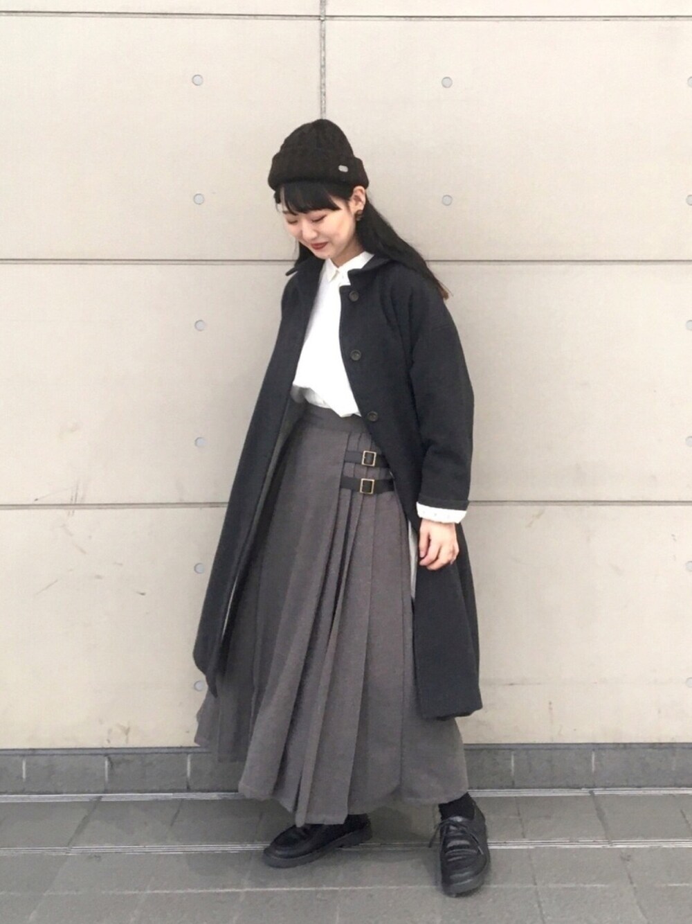 レース背裏ウール混コートを使った人気ファッションコーディネート - WEAR