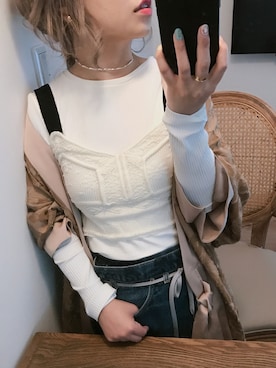 「mame（マメ）のアイテム（その他アウター）」を使った、emi さん（レディース・149cm）の春コーディネート