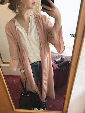 「Shihara（シハラ）のアイテム」を使った、emi さん（レディース・149cm）の春コーディネート