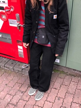 「Carhartt WIP（カーハートダブリューアイピー）のアイテム（その他アウター）」を使った、🌿さん（レディース・169cm）の秋コーディネート