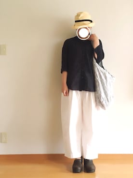 「dansko（ダンスコ）のアイテム（サンダル）」を使った、cazcoさん（レディース・157cm）の夏コーディネート