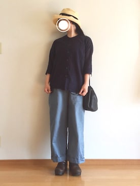 「dansko（ダンスコ）のアイテム（スリッポン）」を使った、cazcoさん（レディース・157cm）の夏コーディネート