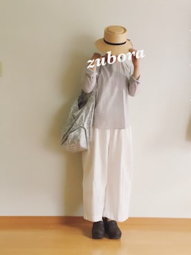 「dansko（ダンスコ）のアイテム（スリッポン）」を使った、cazcoさん（レディース・157cm）の夏コーディネート