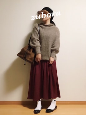 cazcoさん（レディース・157cm）の冬コーディネート