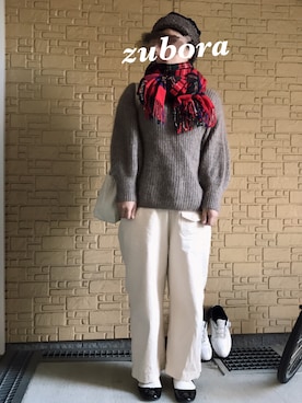 「nicholson and nicholson（ニコルソンアンドニコルソン）のアイテム」を使った、cazcoさん（レディース・157cm）の冬コーディネート