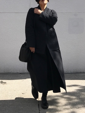 「A part by（アパートバイ）のアイテム（エプロン）」を使った、cazcoさん（レディース・157cm）の秋コーディネート