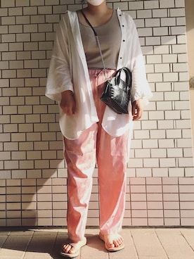 「nimiru（ニミル）のアイテム」を使った、cazcoさん（レディース・157cm）の夏コーディネート