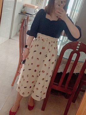 「RUBY AND YOU（ルビーアンドユー）のアイテム（アンサンブル）」を使った、HanaR♡1027さん（レディース・158cm）の春コーディネート