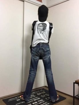 「OZONE ROCKS（オゾンロックス）のアイテム」を使った、うーたんさん（レディース・156cm）の夏コーディネート