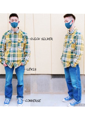 「リーバイス」｜ゆあんじさん（メンズ・178cm）の春コーディネート