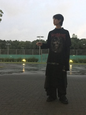 「BALENCIAGA」｜「アイテム（その他トップス）」を使った、りゅうせいみマンさん（メンズ・180cm）の夏コーディネート