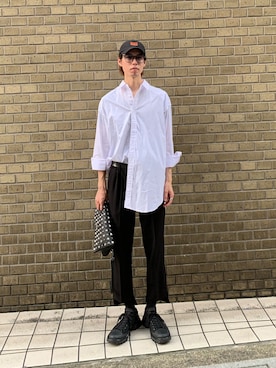 「ROCKET x LUNCH（ロケットアンドランチ）のアイテム」を使った、りゅうせいみマンさん（メンズ・180cm）の夏コーディネート