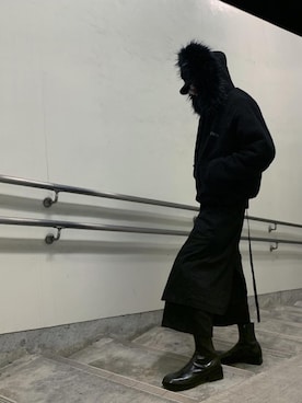 「足袋」｜「アイテム（その他アウター）」を使った、りゅうせいみマンさん（メンズ・180cm）の冬コーディネート