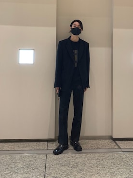 「CLANE（クラネ）のアイテム（スウェット）」を使った、りゅうせいみマンさん（メンズ・180cm）の冬コーディネート