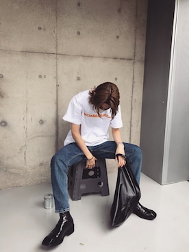 「NOMANUAL（NOMANUAL）のアイテム」を使った、りゅうせいみマンさん（メンズ・180cm）の春コーディネート