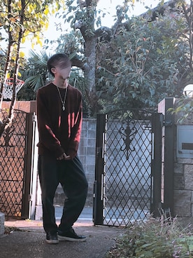 「Daniel Wellington（ダニエルウェリントン）の【Daniel Wellington】レザーバンド３６ＭＭ（アナログ腕時計）」を使った、くにさん（メンズ・173cm）の秋コーディネート