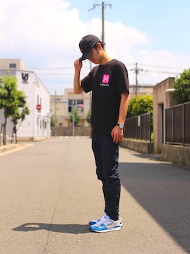 「KangaROOS（カンガルーズ）のアイテム」を使った、HANGARさん（メンズ・168cm）の夏コーディネート