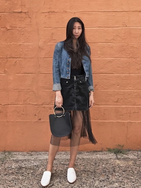 「tibi（ティビ）のアイテム（シューズ）」を使った、chicbuffetさん（レディース・173cm）の秋コーディネート
