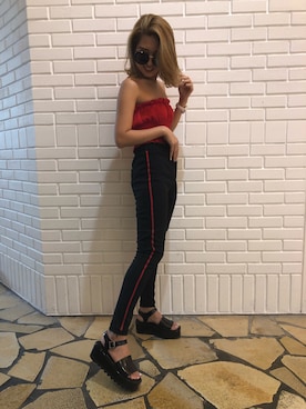 ENVYM_RIKAさん（レディース・161cm）の夏コーディネート