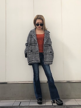 「コクーンコート」｜ENVYM_RIKAさん（レディース・161cm）の秋コーディネート