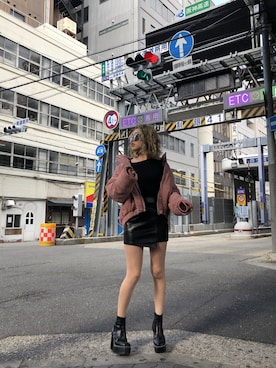 ENVYM_RIKAさん（レディース・161cm）の冬コーディネート